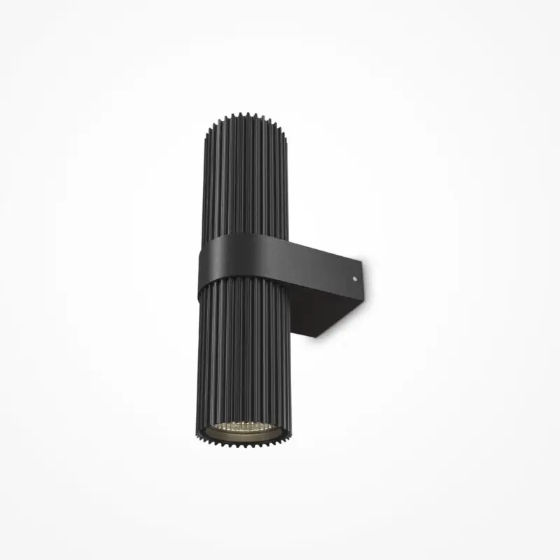 Vägglampa DYNAMICS, svart, höjd 23 cm, metall, upp/ner Lågt pris