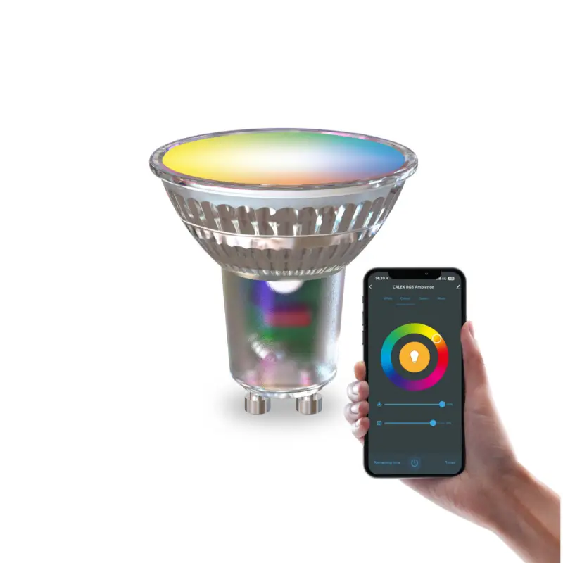 Calex Smart LED-lampa Reflektor GU10 4,9W RGB CCT 5cm Handla nu