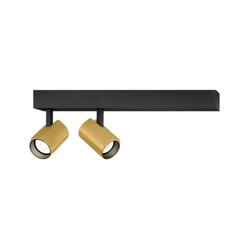 WEVER & DUCRÉ LED-spotlight Ceno svart/guld 2 700 K 2 lampor Billigare
