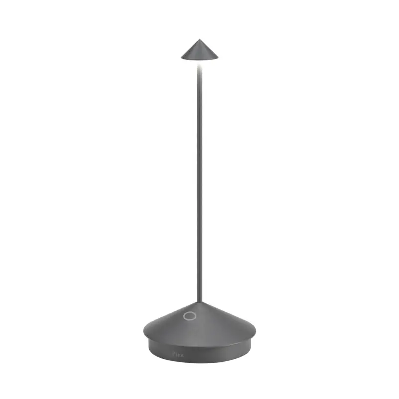 Begränsat erbjudande Zafferano Pina 3K LED-bordslampa med batteri, mörkgrå, IP54