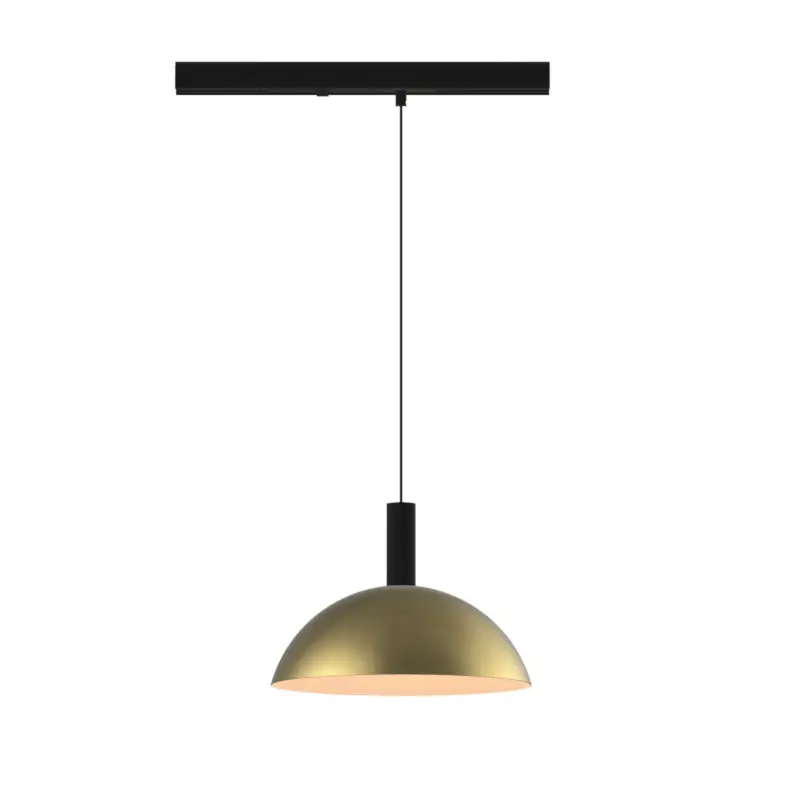 LED-pendellampa för skena LORA II, mässing, Ø 24 cm, 40° CCT, 3-fas Sänkt pris