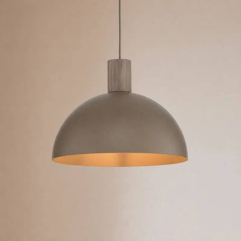 Bästa pris Hänglampa Oslo, sandfärgad, metall, Ø 34 cm, E27