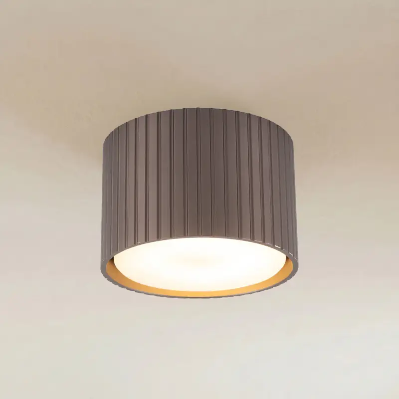 Downlight Ferro, brun, plast, 6 cm hög, GX53 Reapris