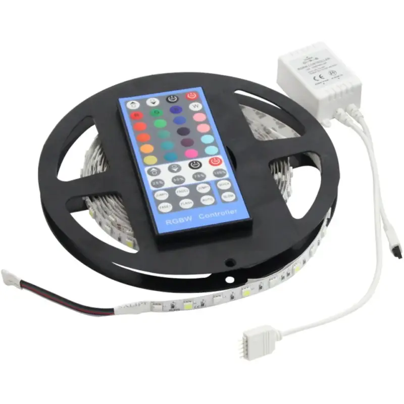 Namron LEDstrip Digital RGB+W 5m IP20 IR 24V DC Lågt pris
