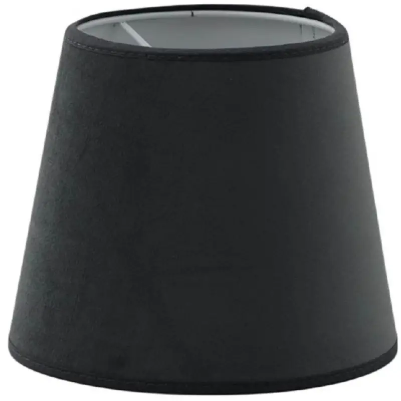 Endast idag Velutto Lampskärm Ø17cm Sammet Graphite