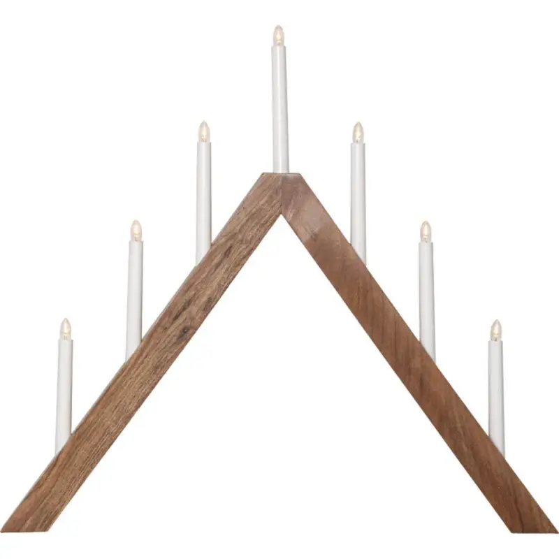 Bästa pris Acca Adventsljusstake LED Brun 60cm
