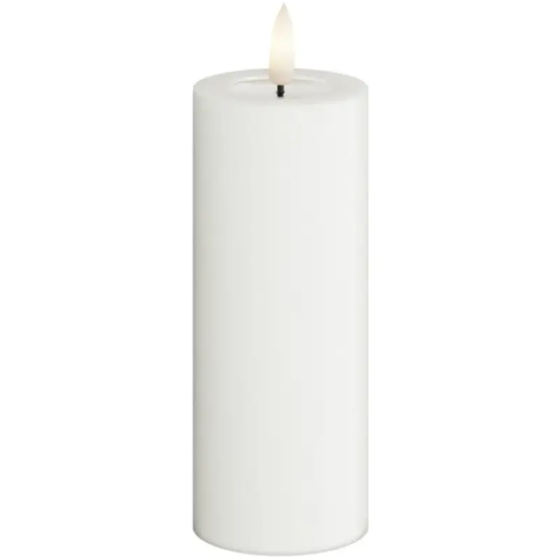 Bästa pris Real Flame LED Blockljus Vit 5x10 cm