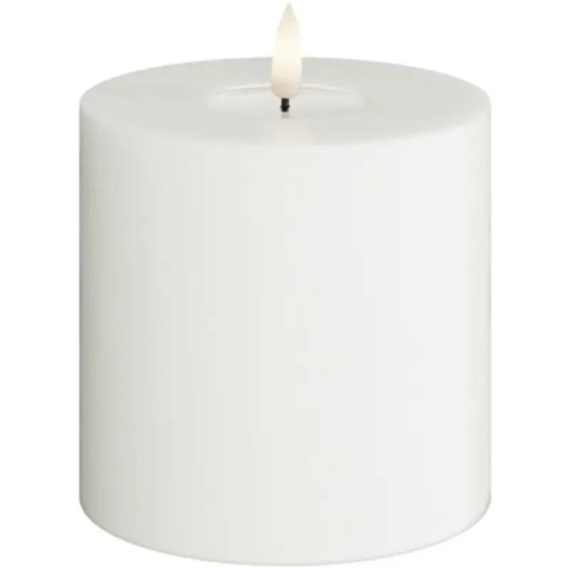 Billigare Real Flame LED Blockljus Vit 10x10 cm