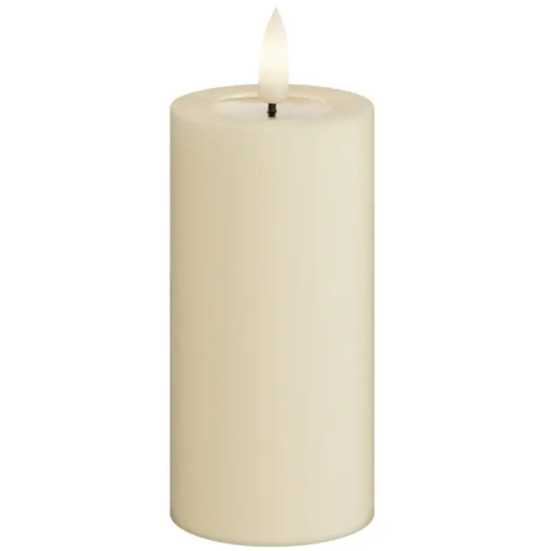 Beställ idag Real Flame LED Blockljus Cream 5x10 cm