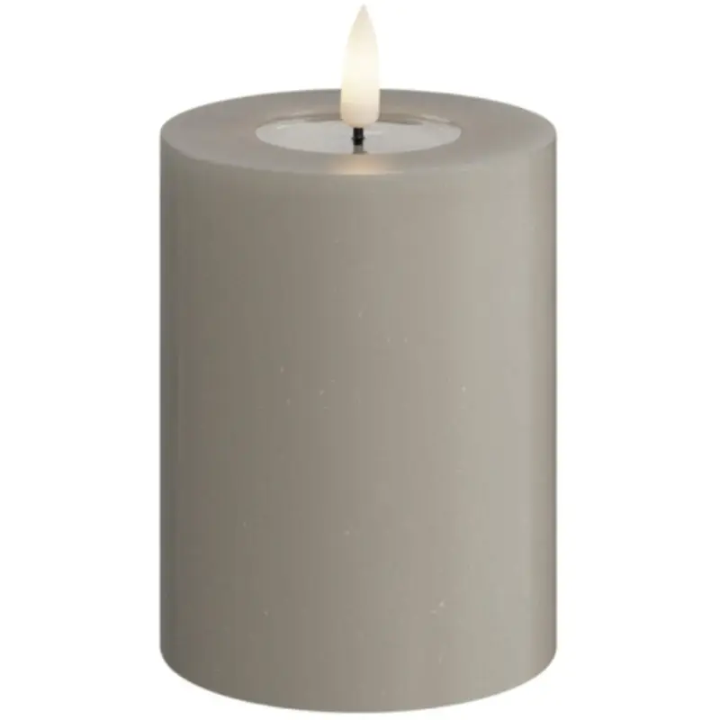 Real Flame LED Blockljus Sand 7,5x10 cm Kundfavorit