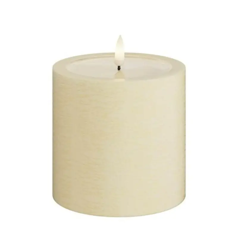 Köp online Rustic LED Blockljus Cream 10x10 cm