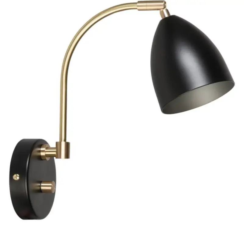 Deluxe Vägglampa LED GU5,3 Svart/Mässing Rabatter