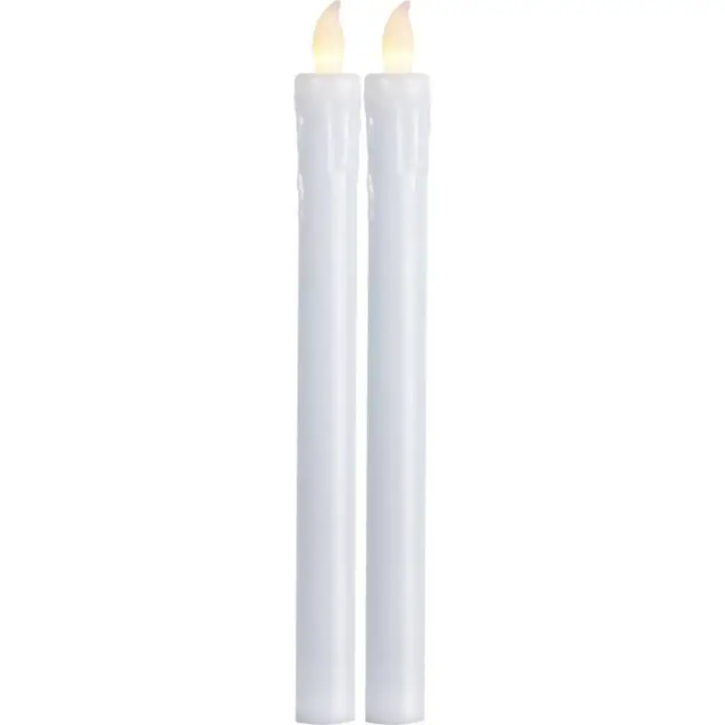 Begränsat antal Presse Antikljus 2-pack 25cm Vit