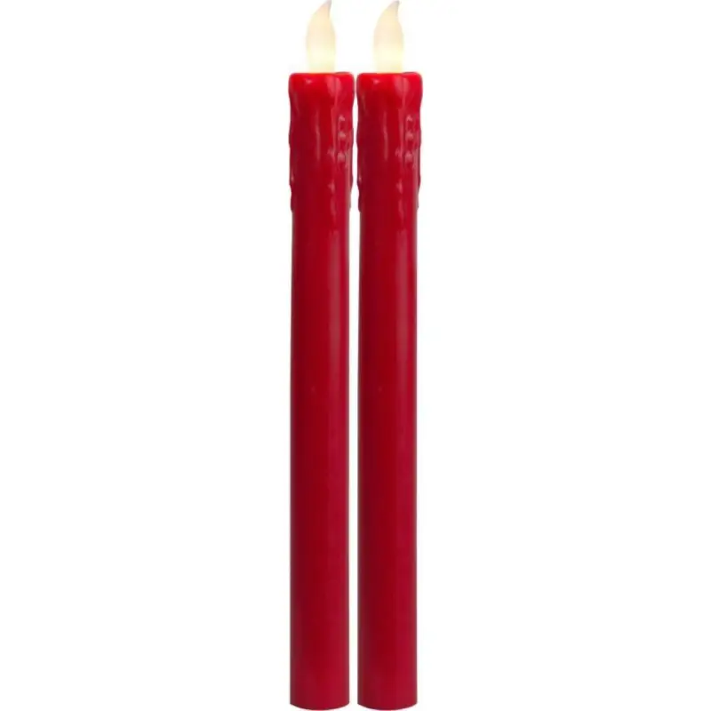 Populärt val Presse Antikljus 2-pack 25cm Röd