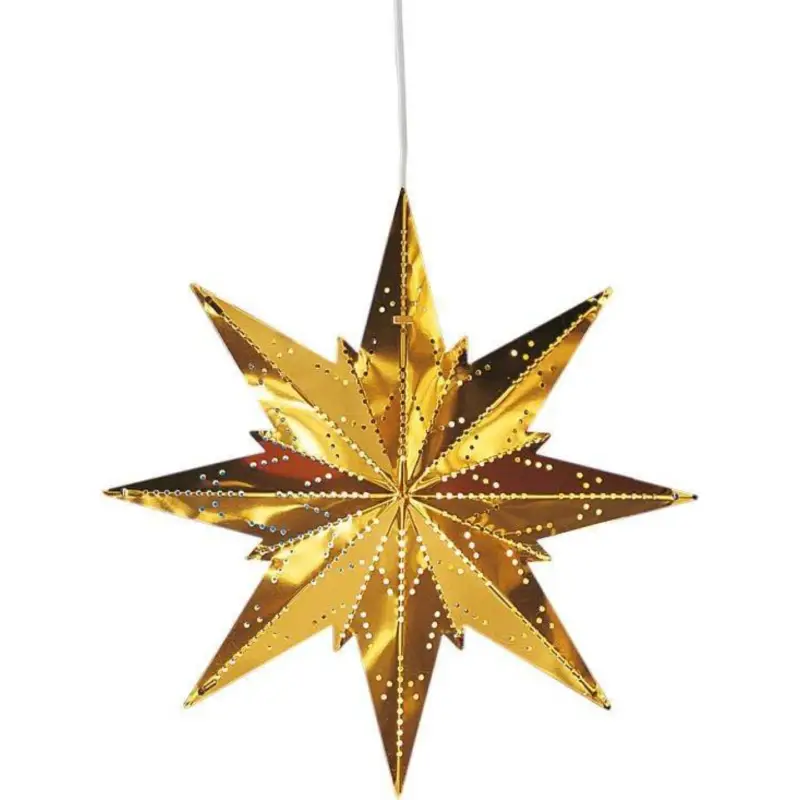 Mini Julstjärna 24cm Mässing Fynd