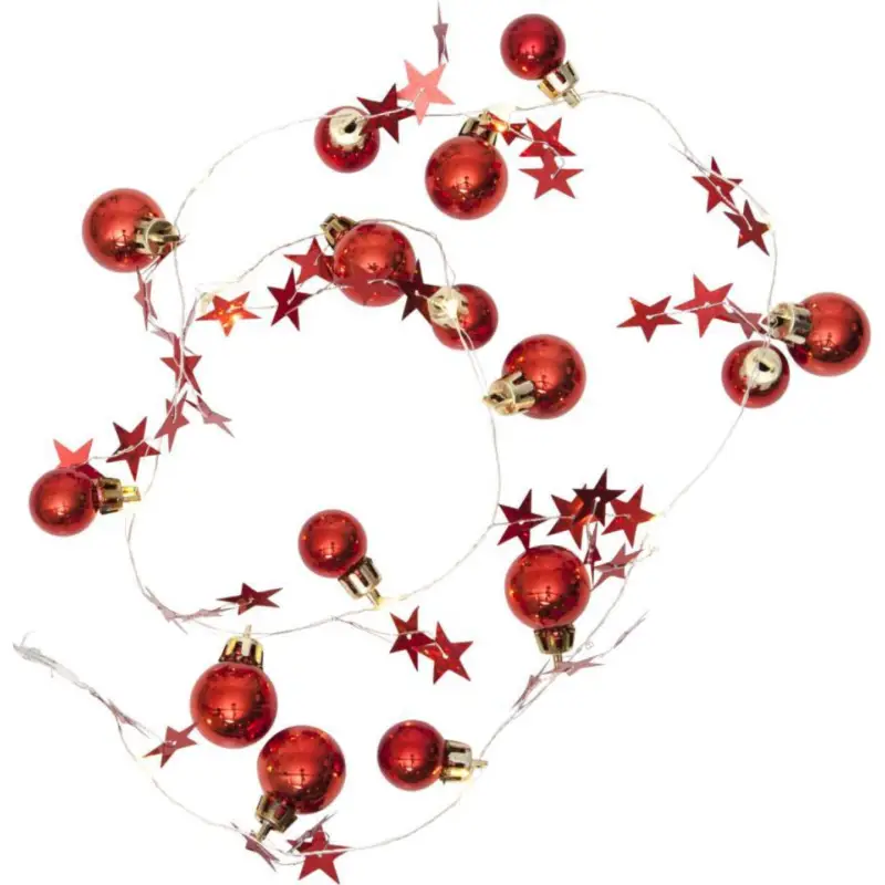 X-mas Ljusslinga 90cm Röd Sista chansen