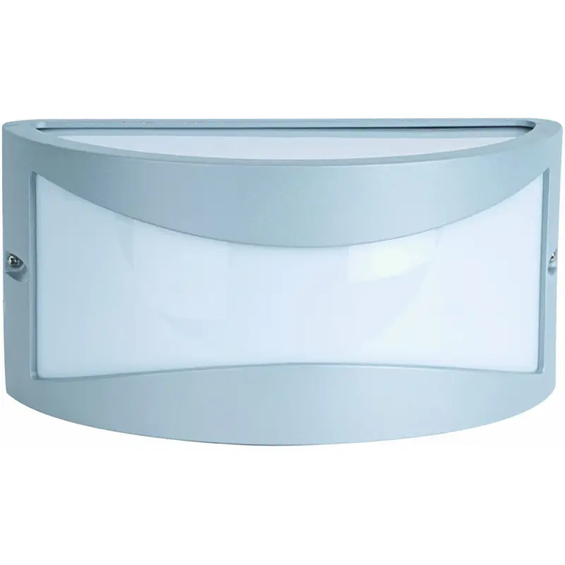Extra rabatt Glasgow Vägglampa E27 Silver/Opal IP44