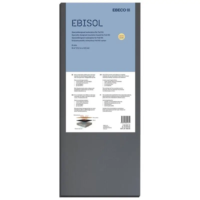 Isolerskiva Ebisol, 6 mm, 6 m² Snabb frakt