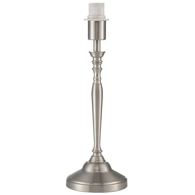 Slim Lampfot 32cm Satin nickel Begränsat erbjudande