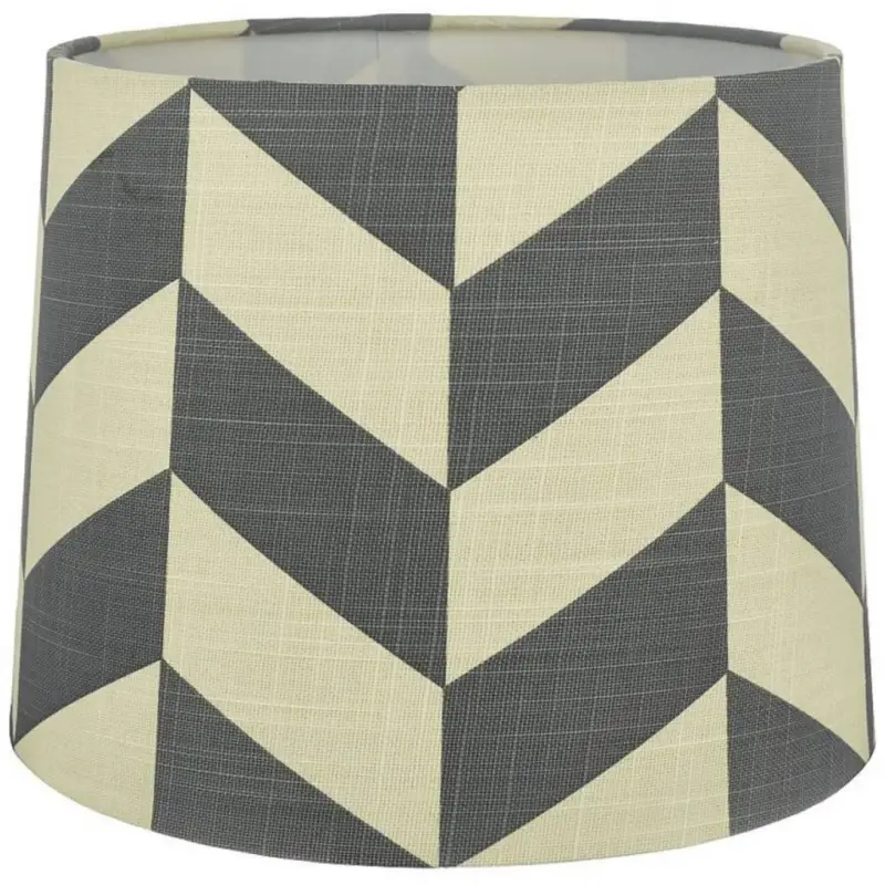 Herringbone Lampskärm Ø25cm Grå/Vit Nyhet