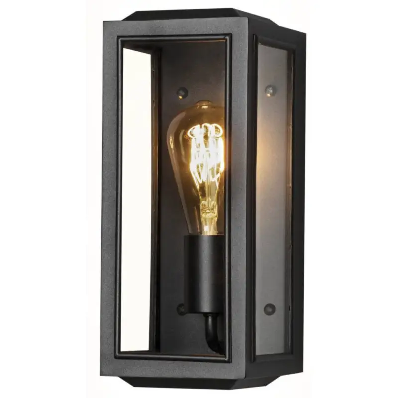 Carpi Vägglampa 30x12,5cm Svart IP44 Endast idag