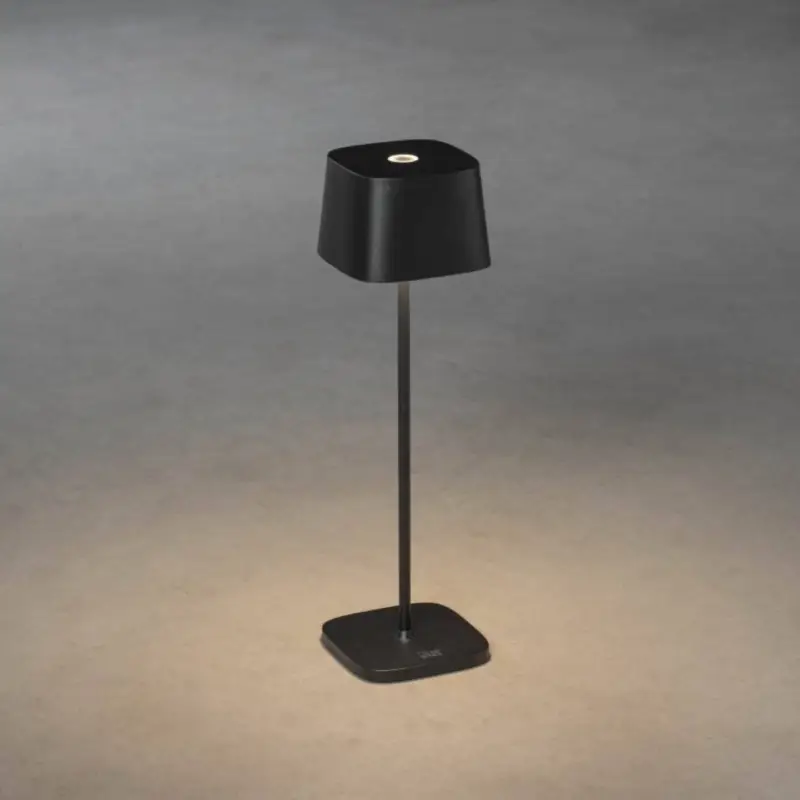 Begränsad tid Capri Uppladdningsbar Bordslampa LED 36cm Svart IP54