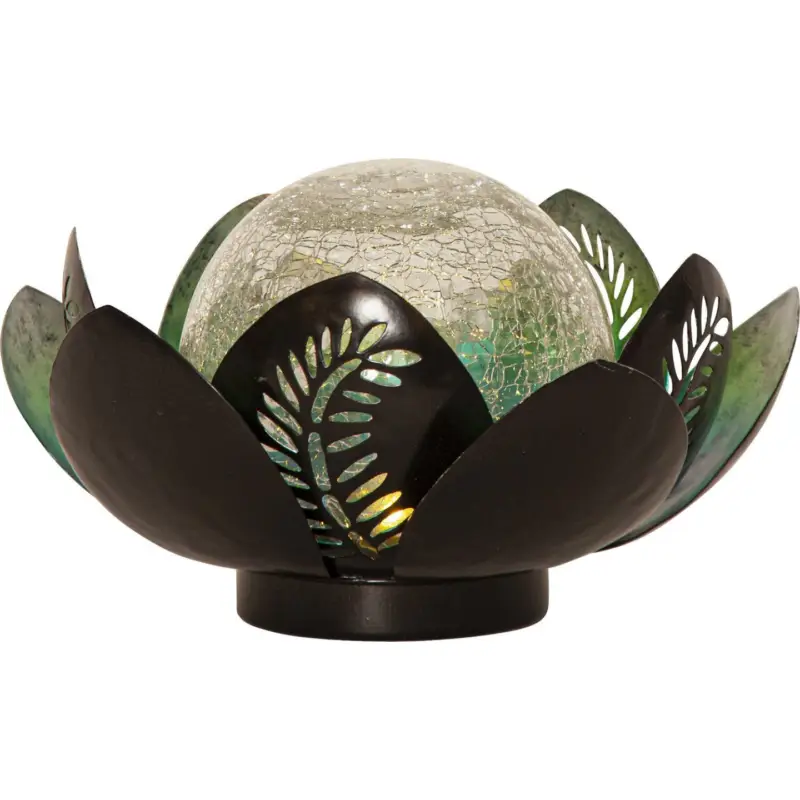 Endast denna vecka Lilly Solcellslampa 12cm Silver/Blå