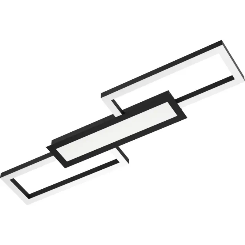 Monirote Plafond 78cm LED 3000-6500 37W med Fjärrkontroll Svart Billig