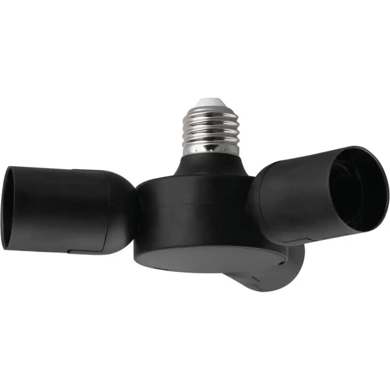 Populärt val Rueda Pendeladapter E27 1 till 3 Svart