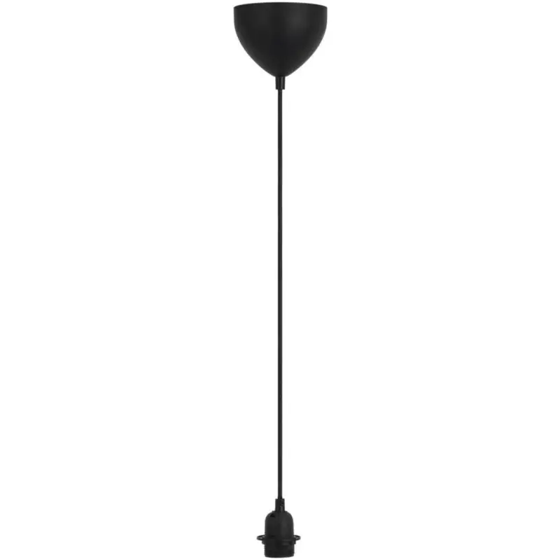 Premium Basic Takupphäng E27-ring 2m Svart