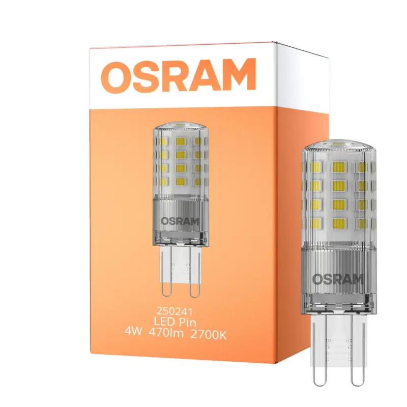 Kundfavorit Osram LED Capsule G9 Klar 4W 470lm - 827 Extra Varm Vit | Dimbar - Ersättare 40W