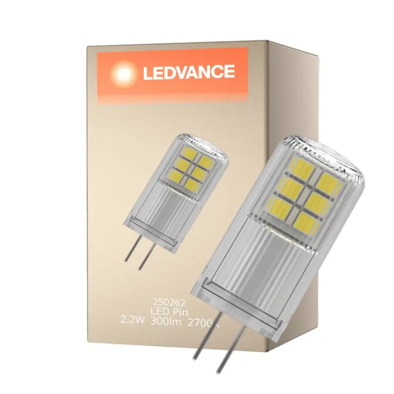 Ledvance Performance LED Capsule Klar G4 2.2W 300lm - 827 Extra Varm Vit | Ersättare 28W I lager