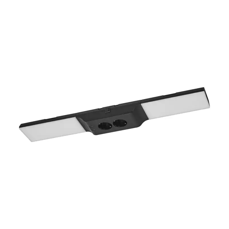 Sänkt pris Ledvance LED Allmänbruksarmatur Undercabinet Sockel Trimlös Svart 10W 500lm - 830 Varm Vit | 55cm - med USB