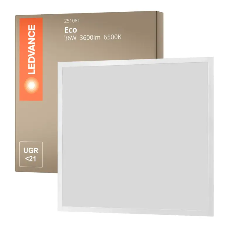 Ledvance LED Panel Eco 36W 3600lm - 865 Dagsljus | 60X60cm - UGR <21 Kampanj