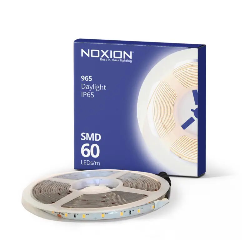 Noxion Led-Ljusslingor Naga 5 Meter 24V - 60LEDs/m - 4.8W/m - 965 Dagsljus | 8mm - IP65 - Bästa Färgåtergivning - SMD2835 Begränsad tid