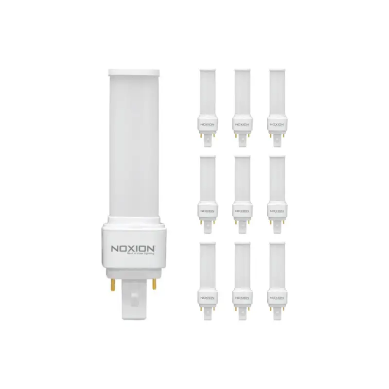 Flerpack 10x Noxion Lucent PL-C LED 4.5W 500lm - 840 Kallvit | 2-Stift - Ersättare 10W Populär