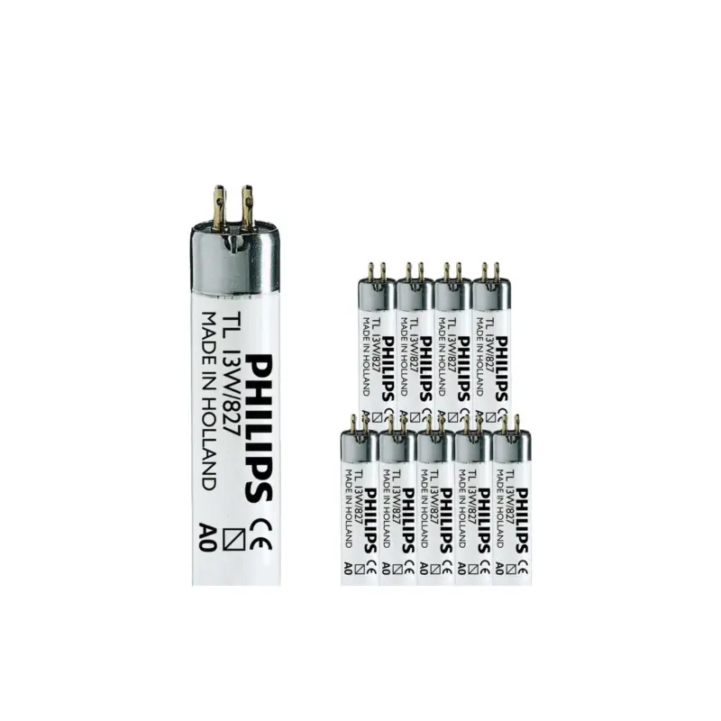 Säker betalning Flerpack 10x Philips MASTER Super 80 T5 Short 13W - 827 Extra Varm Vit | 52cm