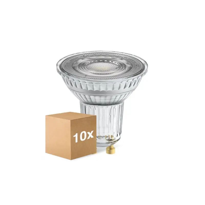 Begränsat antal Flerpack 10x Ledvance Performance LED Spot Reflektor GU10 PAR16 7W 575lm 36D - 930 Varm Vit | Bästa Färgåtergivning - Dimbar - Ersättare 80W