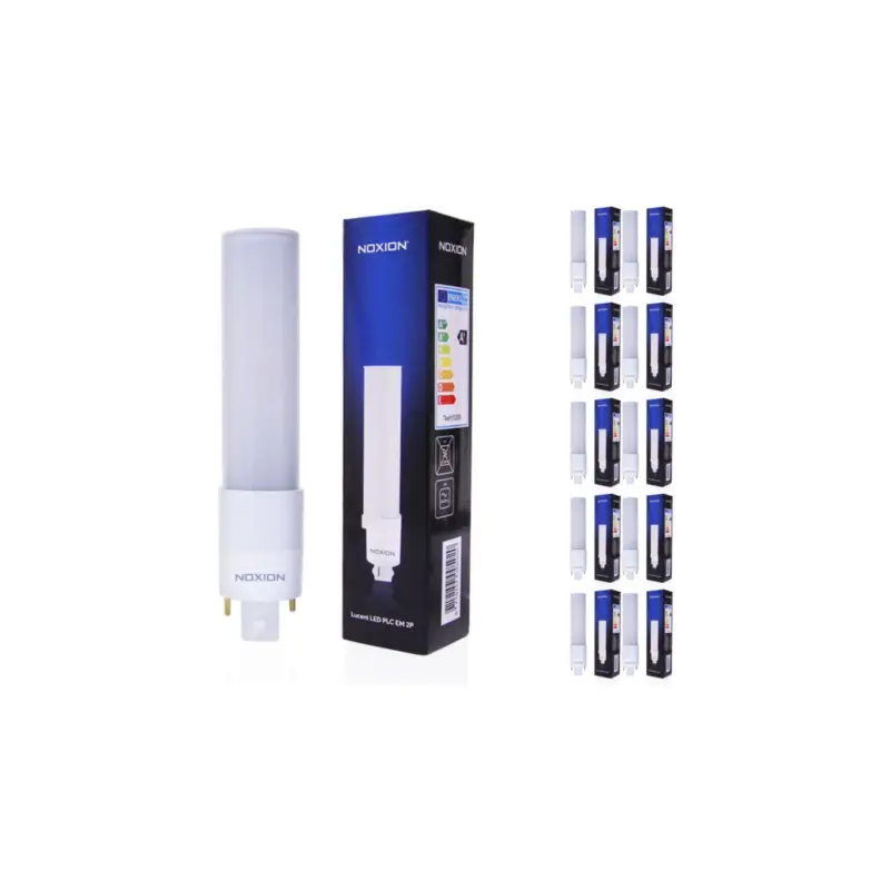 Flerpack 10x Noxion Lucent PL-C LED 9.5W 1000lm - 840 Kallvit | 2-Stift - Ersättare 26W Rabatt