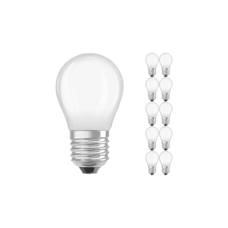 Kundfavorit Flerpack 10x Ledvance Classic LED E27 Päron Filament Matt 2.8W 250lm - 827 Extra Varm Vit | Dimbar - Ersättare 25W