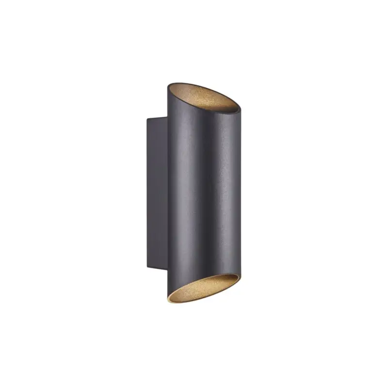 Nordlux Nico Vägglampa Aluminium Svart Up & Down | IP54 - Passande för 2x GU10 Billigare