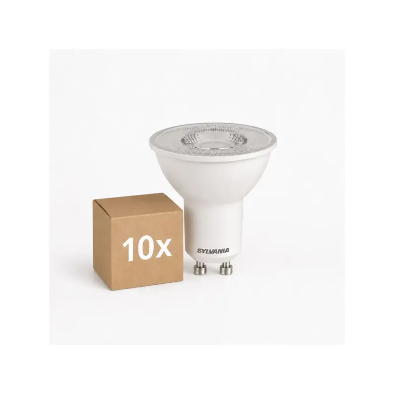 Köp nu Flerpack 10x Sylvania RefLED ES50 LED Spot GU10 PAR16 345lm 36D - 830 Varm Vit | Ersättare 50W
