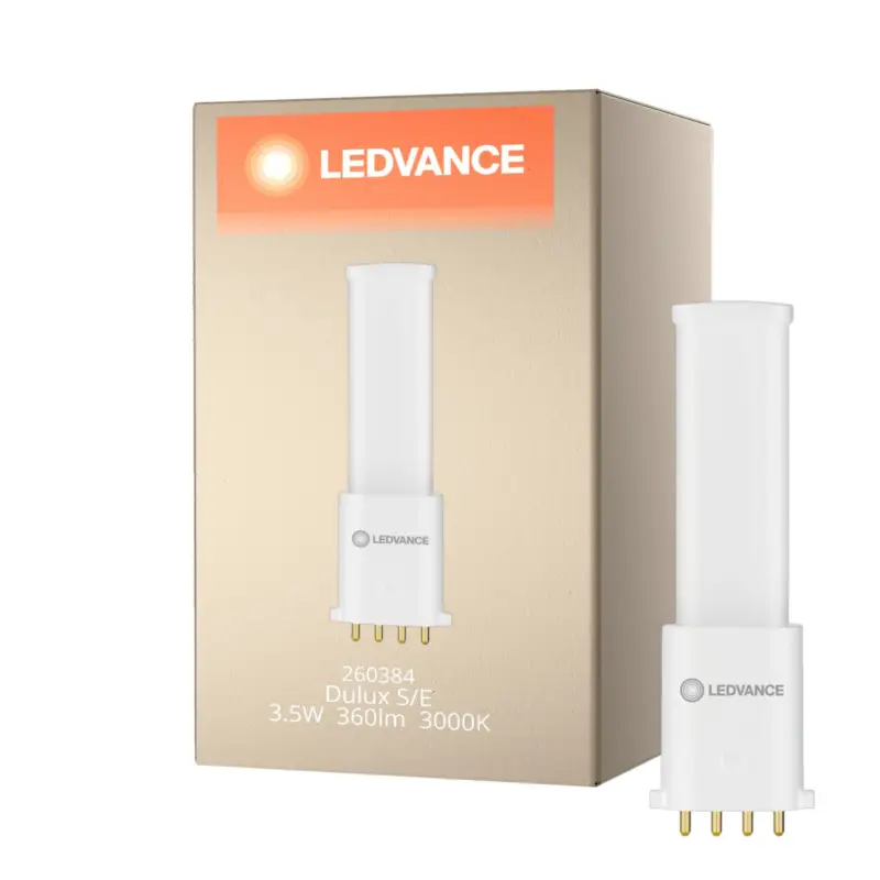 Köp online Ledvance Dulux-S/E LED Mains Value 3.5W 360lm - 830 Varm Vit | Ersättare 7W