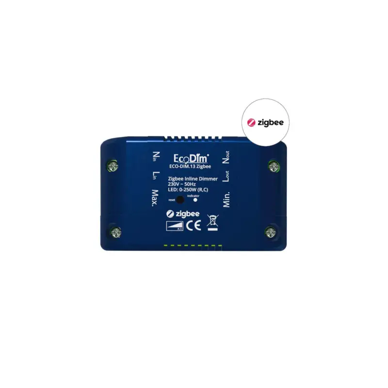 EcoDim.13 LED Dimmer Zigbee Inline 250W Begränsad tid