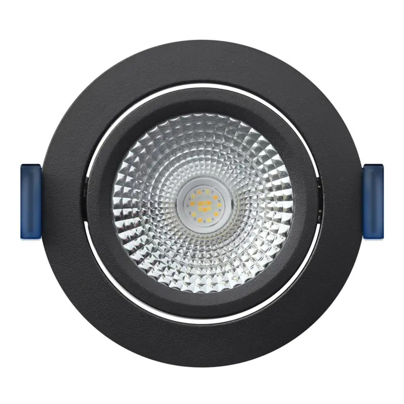 EcoDim Infälld Spot Svart 6W 450lm 60D 827- 860 Justerbar Vit | RGB - 85mm - Utskärning 75mm - IP54 - Zigbee Dimbar Populärt val
