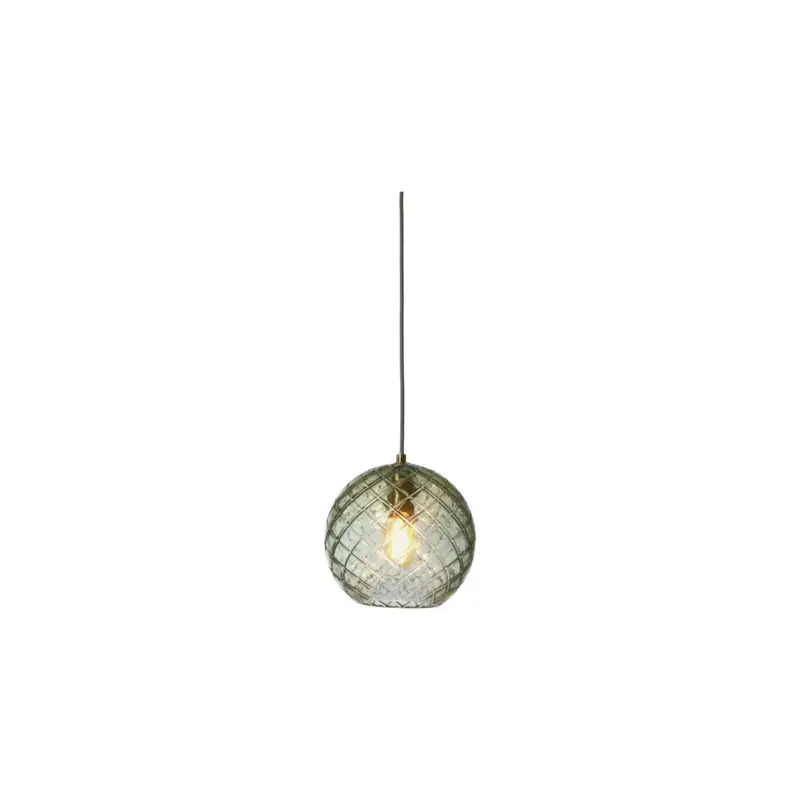 It's about RoMi Pendellampa Venice Glas Grön | Passande för 1x E27 Rabatt