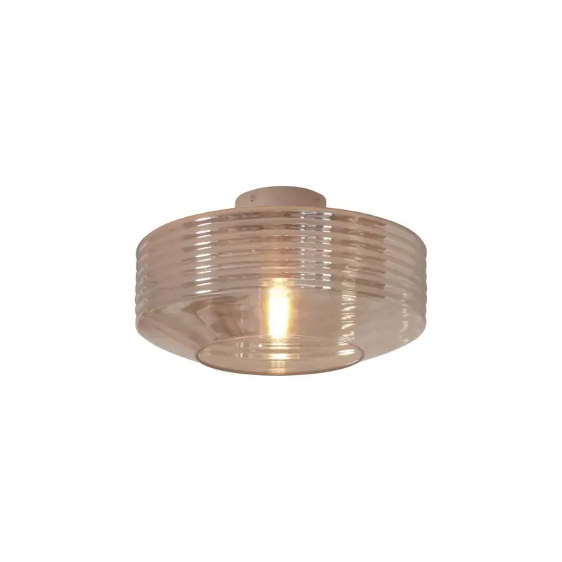 It's about RoMi Taklampa Verona Glas Brun | Passande för 1x E27 Kampanjpris
