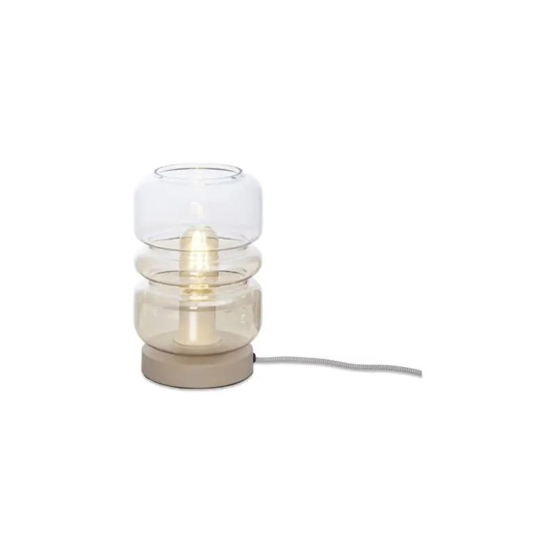 It's about RoMi Bordslampa Verona Glas Brun | Passande för 1x E27 Expressleverans