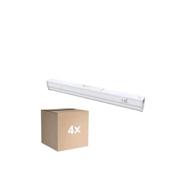 Populärt val Flerpack 4x Noxion LED Allmänbruksarmatur Batline V2.0 4W 480lm - 830-865 CCT | 30cm