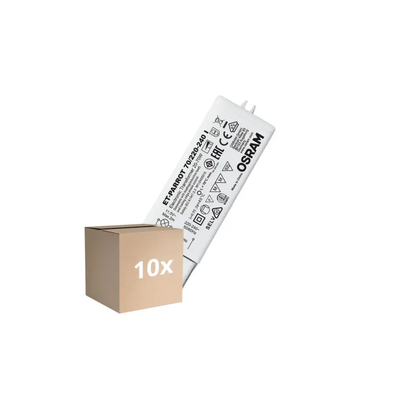 Flerpack 10x Osram Electronic transformator ET-PARROT 70/220-240 I Beställ idag